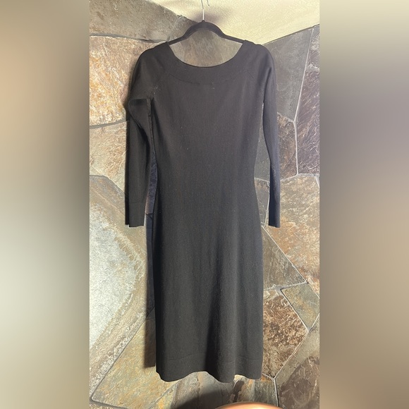 Jacob flattering fitted wool extra warm black dress - Picture 1 of 6